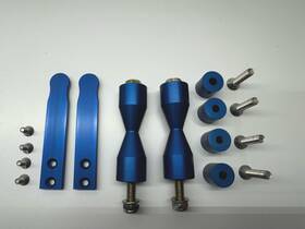 150105-bl 1up Quik Rack Sd/hd Custom Anodized Upgrade Kit - Glacial Blue