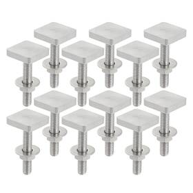 Aopro2210130341 A Absopro Car Roof Rack T Shaped Slot Bolt M6 With Nuts Washer Track Bolts R