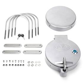 Cck-800-blk Aa Product Inc. Products Universal Conduit Carrier Kit 8 Inch Pvc Pipe Actual 8.625 Silver