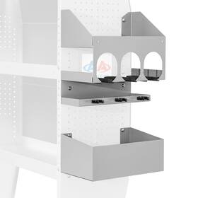 13ftftd Aa Products Inc. 810029496100 P-sh-power Tool Organizer Wall Mount Designed For Van Shelv