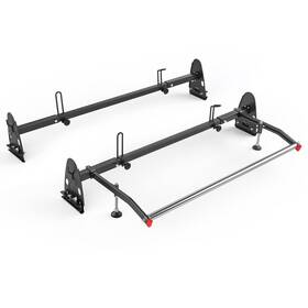 Rx27 Aa-racks 810029494243 Model Fullsize Steel Two-bar Van Ladder Roof Rack With Rear Car