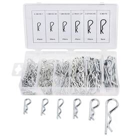 Absok 414825637440 150 Pcs Hitch Pin Clips R Type Cotter Silver Each Box Contains 6 Differ