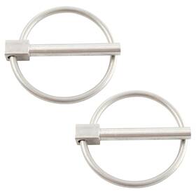 Gwulp001 Adyoney 2 Pcs 3/16 Inch X 1-1/4 Heavy Duty Lynch Pin 304 Stainless Steel Linch With