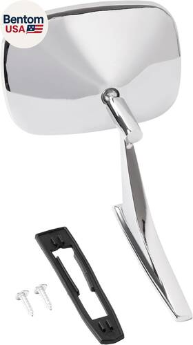 Ainuosen 313106620608 Passenger Side Mirror Steel Glass Silvery Compatible With 68-69 Chevrolet Camaro