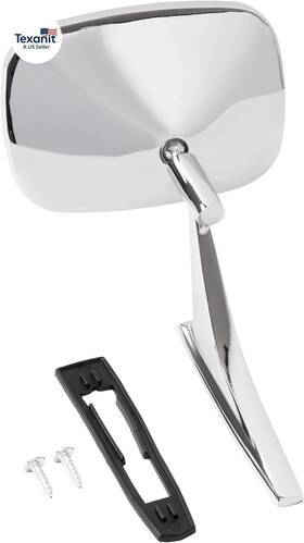 Ainuosen 705353632716 Passenger Side Mirror Steel Glass Silvery Compatible With 68-69 Chevrolet Camaro