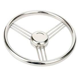 4347393023 Alfa Marine Shanghai Amarine-made 13.5 Inch 9 Spoke Stainless Boat Steering Wheel - 10 Degree 4347393023 Alfa Marine Shanghai Amarine-made 13.5 Inch 9 Spoke Stainless Boat Steering Wheel - 10 Degree