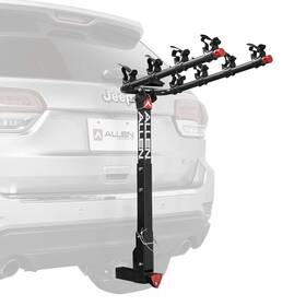 4-bike Allen 765271542504 Sports Deluxe Locking Quick Release Carrier For 2 Inch Hitch Mo 4-bike Allen 765271542504 Sports Deluxe Locking Quick Release Carrier For 2 Inch Hitch Mo