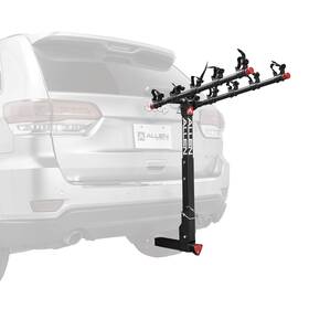 5-bike Allen 765271552503 Sports Deluxe Locking Quick Release Carrier For 2 Inch Hitch Model 552