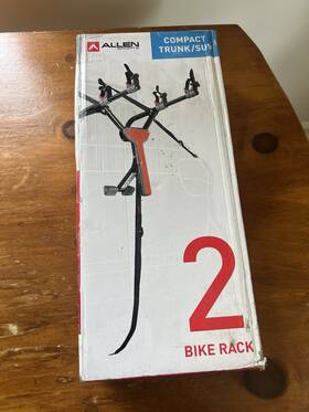 Allen 884919000609 Compact Trunk/suv 2-bicycle Rack Folding Bike Carrier Model Mt2