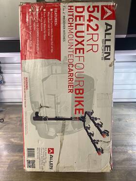 522rr Allen Sports 882165639253 Deluxe 4-bicycle Hitch Mounted Bike Rack Carrier