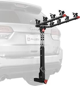 4-bike Allen Zn542q Sports Deluxe Locking Quick Release Carrier For 2 Inch Hitch 542qr