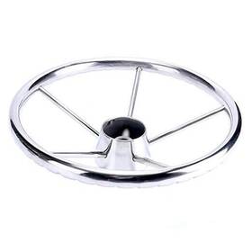 Prd-pnn-9447929 Amarine-made Fba Amarine-made13-1/2 Inch 5-spoke Destroyer Style Stainless Boat Steering Wheel
