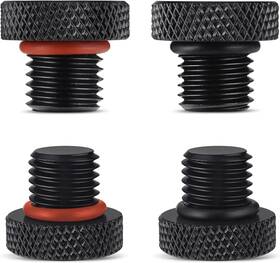 Amazicha Mhp-m10-01-vblk Mirror Hole Plug 304 Stainless Steel Rear View Plugs M10x1.25 F
