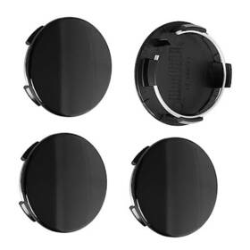Amazing Auto Factory Tms00003-2 2.25inch 57mm Wheel Center Caps For Outer 57.2mm Inner 50.0mm Gloss Black