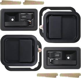 Dh064 Apperfit Exterior And Interior Door Handles With Keepers Compatible Jeep Wrangle