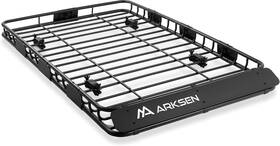 005-th-4rr64 Arksen Roof Rack Cargo Basket 64x39x4 With Extension 150 Lbs For Suv Truck