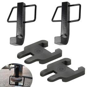 Aussio Blackswaybracket2 2pk 2 Combo Pack 4 1/4 Inch X1 3/4 Premium Snap L-pins For Weight Distribution H