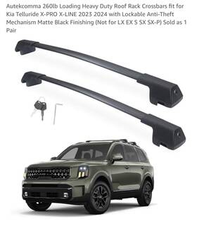 A1317-05002 Autekcomma Lockableroof Rack Cross Bars B Compatible With Kia Telluride X-pro&x-line 23-25