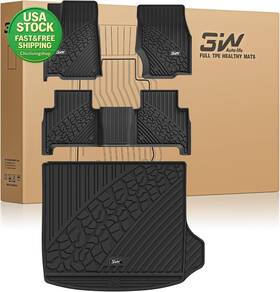 Auto Accessory Inc 445005751794 Floor Mats Cargo Liner Custom Fit Jeep Grand Cherokee 2022-2026 Tpe Black