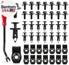 Auto Parts 445018932937 45pcs Universal Style Engine Under Cover Splash Shield Guard Body Bolts Bumper F
