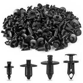 Xzfr022 Auto Parts 120pcs Plastic Fender Clips Body Rivets Compatible With Utv Atv Motorcycle Sport