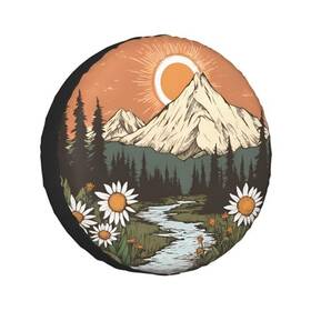 30-31.5in Azgnhm Mountain 16 Spare Tire Cover Inch Fits For Diameter 76-79cm/30-31.5in