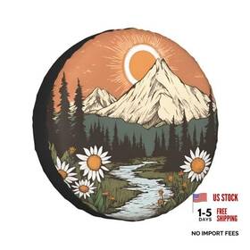 31.5-33in Azgnhm Mountain 17 Spare Tire Cover Inch Fits For Diameter 80-83cm/31.5-33in