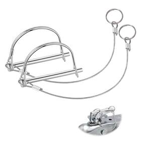 Badao Xlm068 Locking Pin Set With Antilost Rope Ring For Trailer Hitch And Couplers 1/4 Inch X