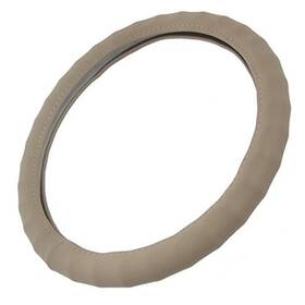 Sw-899-bg-s Bdk New Ergonomic Grip Steering Wheel Cover/protector For Genuine Leather Beige