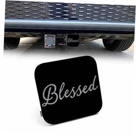 Hitch-c96-ys0307 Beabes Trailer Hitch Cover For 2 Inch Receivers Glitter Bible Verse X2 Blessed