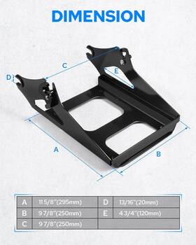 Lr-56254  Benlari Two-up Tour Pack Mounting Luggage Rack For Harley Touring Glide 2009-2013 New