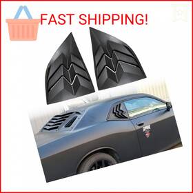 Tzh023 Birds Wings For 2008-2024 Dodge Challenger Side Window Scoop Louvers Abs Visor Cover