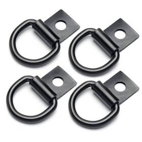 Pj-042 Bojuelectronics 4 Pcs D-rings Tie Down Anchor Hooks 10mm Fixing Hole D-ring For Pickup Truck