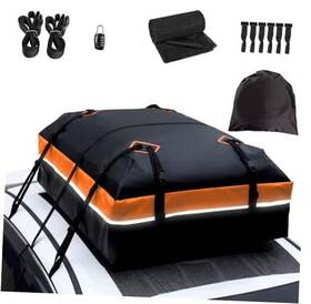 Orange21 Boparauto 21 Cubic Feet Car Rooftop Bag Waterproof Heavy Duty For All Cars Cargo Carrier