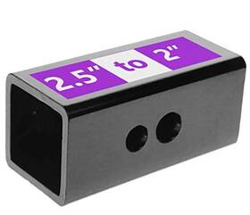Hbl2375 Bparts 2.5 Inches To 2 Metal Trailer Receiver Hitch Adapter Sleeve Black