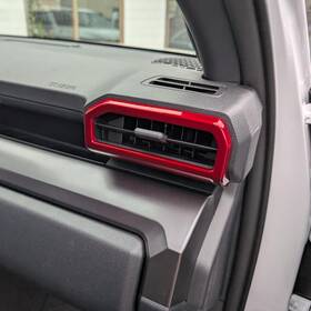 250116 Branded Dark Red Dashboard Air Vent Outlet Cover For Toyota Tacoma 2024 2025 2026 4r