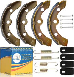 Branded 313040731743 Golf Cart Brake Shoes Pads With Spring Kit For Club Car Ds And Precedent 1995-up