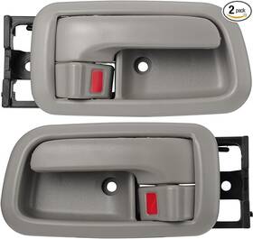 Branded 313105617623 Pair Of Interior Door Handles With Bezel Light Gray For Toyota Tundra Standard/r