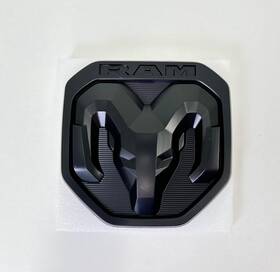 7008 Branded 2019-2023 Ram Tailgate Emblem Black - Officially Licensed Mopar Product