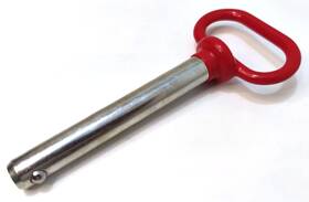 Branded 751342812898 1/2 Inch X 3.7 Red Handle Detent Pin Head Towing Hitch Safety Coupler Lock