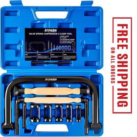 A0303 Branded Valve Spring Compressor Tools With Lapping Tool Solid C Clamp Set For