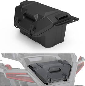Auprzr-1rcb Branded 42 Quart Rear Cargo Box For 2020-2025 Polaris Rzr Xp/rzr 42qt