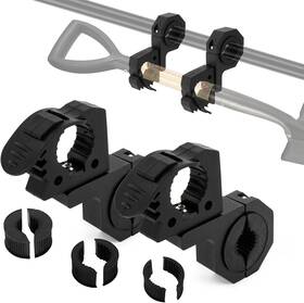 Bk0227 Branded Quick-release Rubber Clamps Mount Shovel Axe Holder For 1-1/7ftft To 1-3/7ftft