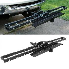 Mrc-001 Branded 600lbs Steel Motorcycle Scooter Dirtbike Carrier Hauler Hitch Mount Rack Ramp