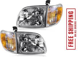 T-td-0004-h-c-wa Branded Headlight Assembly With Corner Light Compatible Toyota Tundra 2000 2001 200