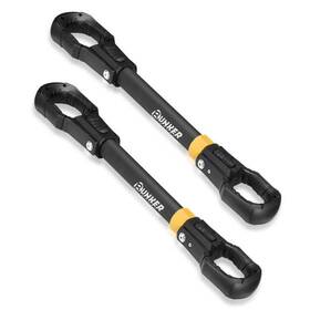 Bunker Indust Bi-ebb-blk-l-frd 2 Pcs Bike Bar Adapter For Rack Bicycle Top Tube Crossbar Adapter-