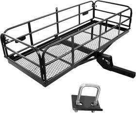 Carivia 619107597315 Folding Hitch Mount Cargo Carrier 60 Inch X 24 14 510 Lb Capacity Heavy Duty Car Carivia 619107597315 Folding Hitch Mount Cargo Carrier 60 Inch X 24 14 510 Lb Capacity Heavy Duty Car