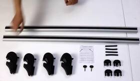 Carrytec 710638931217 Lockable Roof Rack Cross Bars Luggage Carrier Omac - Black Carrytec 710638931217 Lockable Roof Rack Cross Bars Luggage Carrier Omac - Black