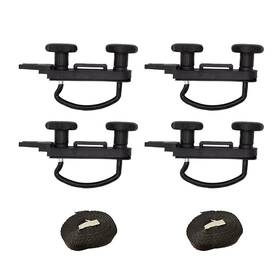 Cheerock 774829556382 4pcs Universal Roof Box U Metal Bolt Clamps Car Mounting Bracket Fit