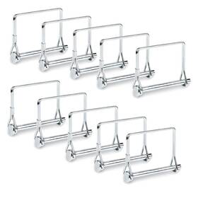Comonc 751433021857 20 Pcs Square Pto Pin Shaft Locking 1/4 Hitch Wire Lock Pi